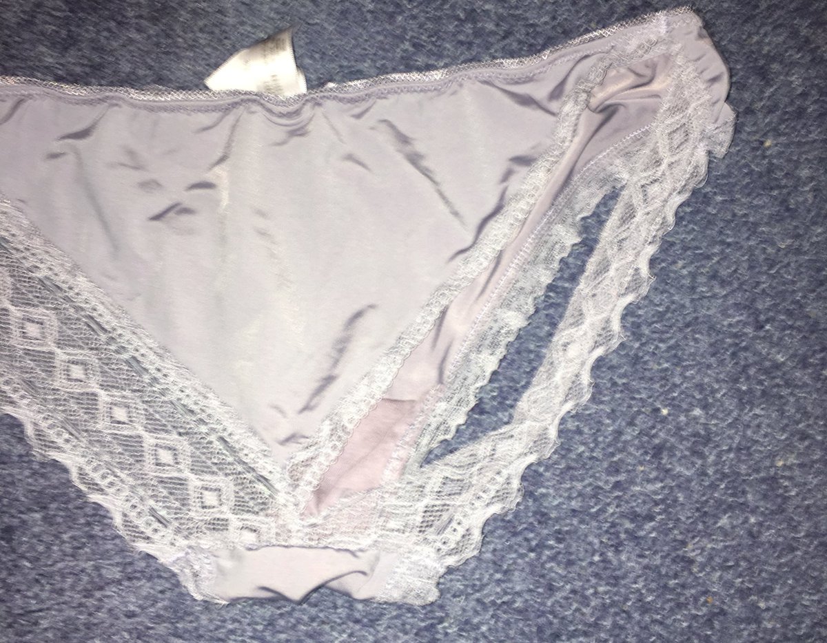The lace trim on these #silky #panties has come unstitched...they are still...