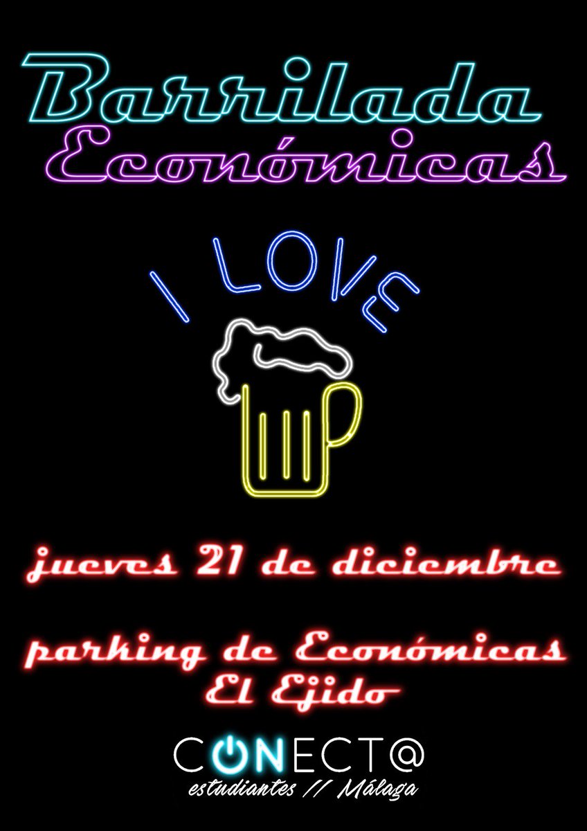 BARRILADA ECONÓMICAS 
🍺🍺🍺🍺🍺🍺🍺🍺🍺🍺🍺🍺
DÍA: 21 de diciembre
LUGAR: parking de la Facultad de Ciencias Económicas

OS ESPERAMOS A TODOS