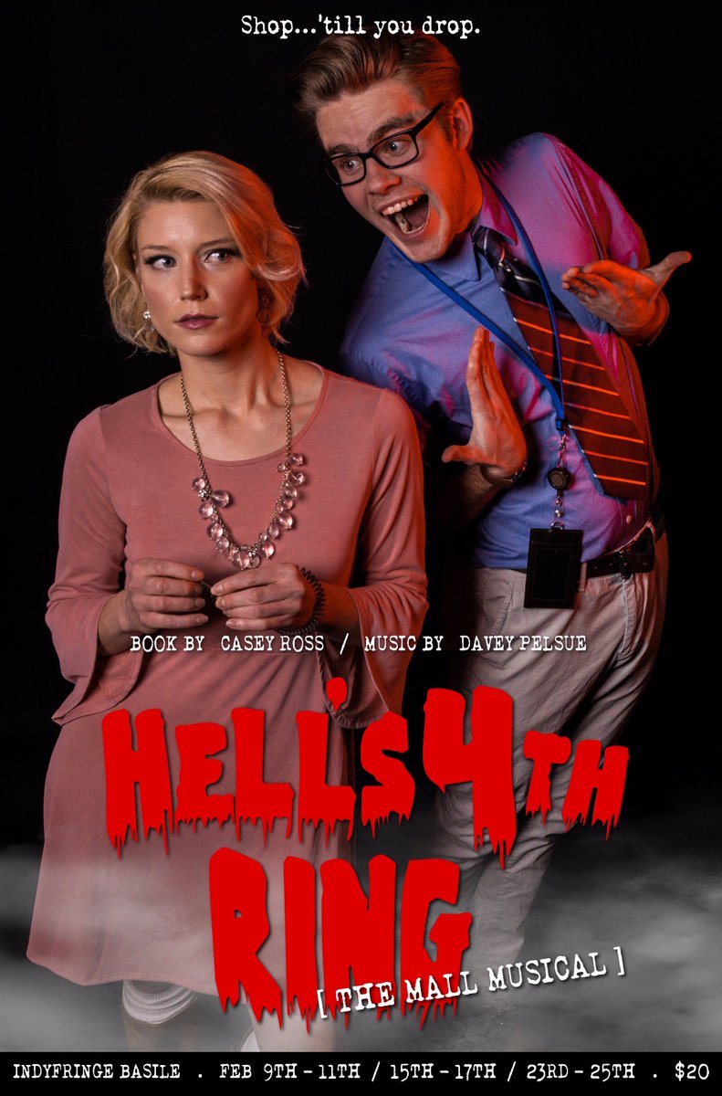 Hell's 4th Ring is returning to @indyfringe, this Feb. This time it's full-scale and full-length. #HellMall #IndyFringe #IndyStage 🎭🍱🍗🎮🎼❤️