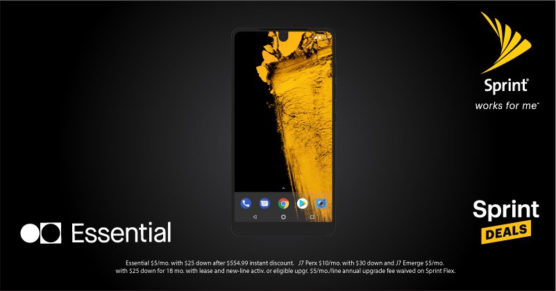 Get an Essential 360 Video Camera, a $199 value, FREE when you lease an Essential phone at Sprint.  Visit our store for details! #WorksForMe