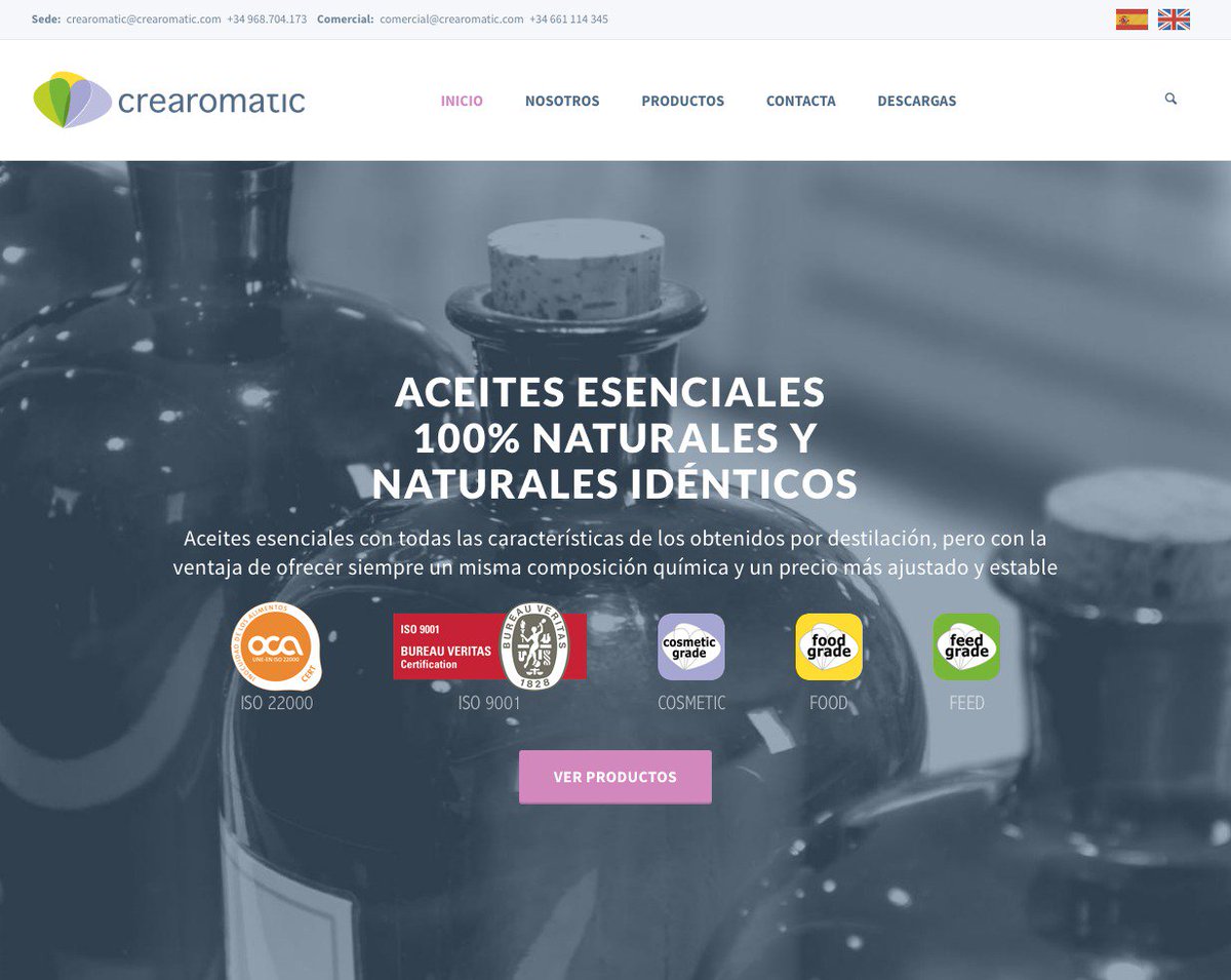 Dagarweb's tweet image. Crearomatic.com Crearomatic es una empresa dedicada a la producción de aceites esenciales de alta calidad para el uso en diferentes ámbitos industriales
 - dagarweb.com/project/crearo…
