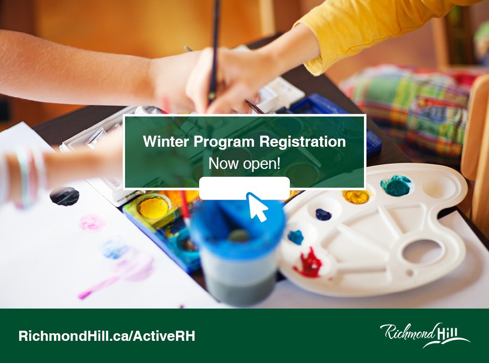 Register for winter programs today! RichmondHill.ca/ActiveRH https://t.co/9rs5tOD6Zh