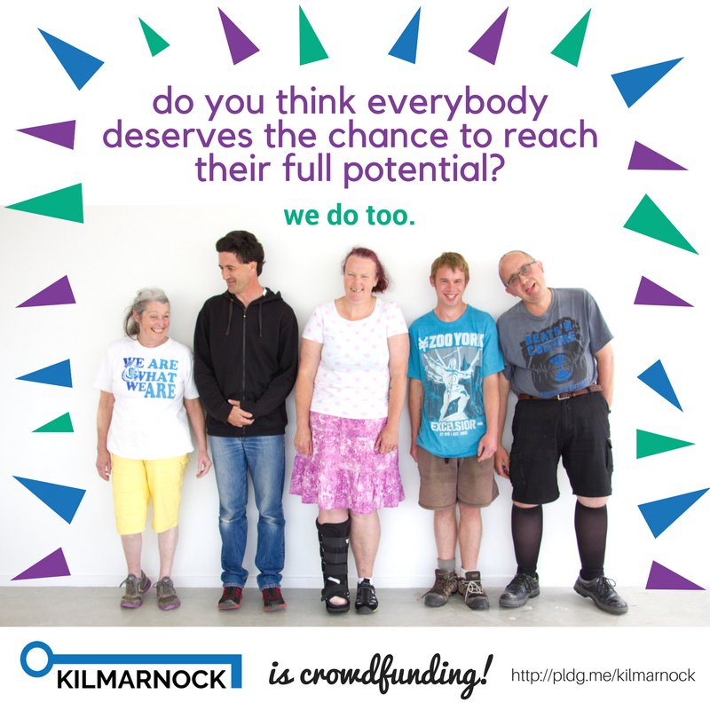 2 days to go! Do you believe in what we believe in? This is about #equal #opportunity and the right to a good life. Pledge now at pldg.me/kilmarnock  and make a difference. <a href="/pledgeme/">PledgeMe</a>