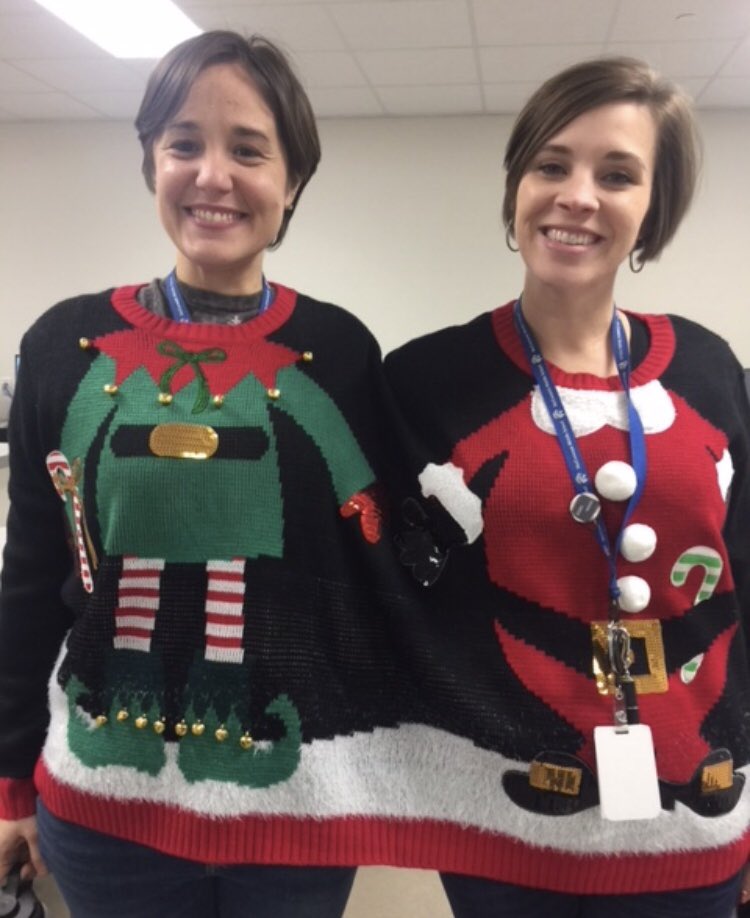 gomezclassroom's tweet photo. Ugly Christmas Sweater Day @McCormickTigers #ROAR https://t.co/Hn0fvy49mC