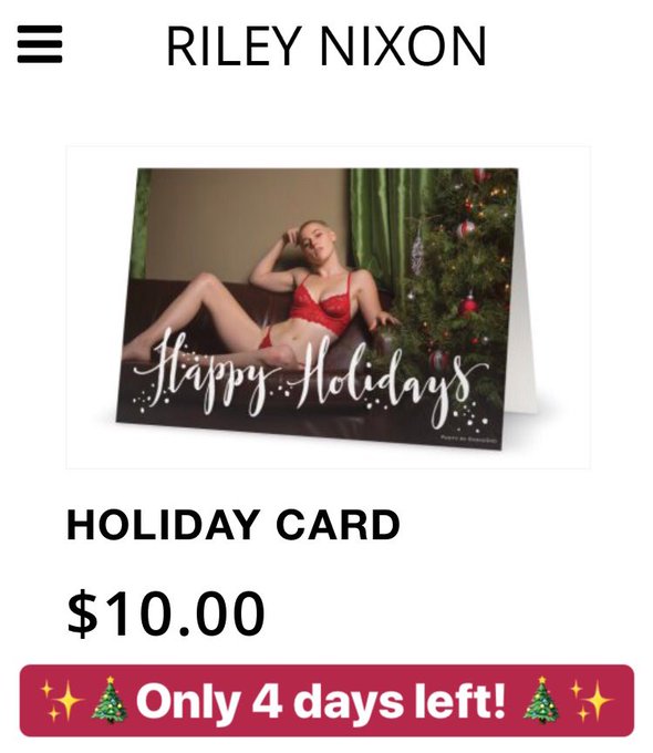 ✨🎄 only 4 days left to get your holiday card! You can also add a saucey lil nude polaroid to your order<a href="/tag/mvsales"class="tags"><span>#mvsales</span></a>