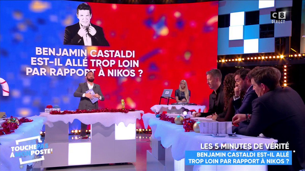 TBT9_W9's tweet image. .@B_Castaldi est-il allé trop loin par rapport à Nikos Aliagas ? Réagissez avec le hashtag #TPMP
