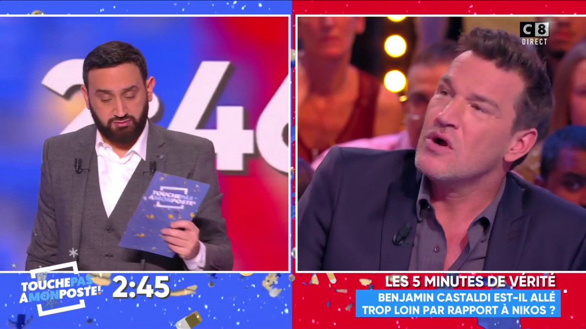 TBT9_W9's tweet image. .@B_Castaldi est-il allé trop loin par rapport à Nikos Aliagas ? Réagissez avec le hashtag #TPMP
