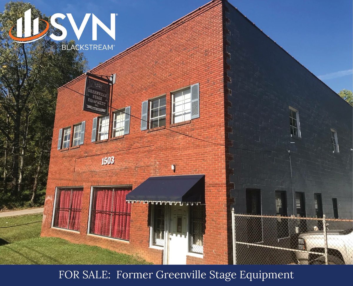 svnblackstream's tweet image. LISTING OF THE WEEK:
Former Greenville Stage Equipment
1503 E North St. Greenville, SC 29607
#cre #commercialrealestate #forsale #greenville #svn @SVNic