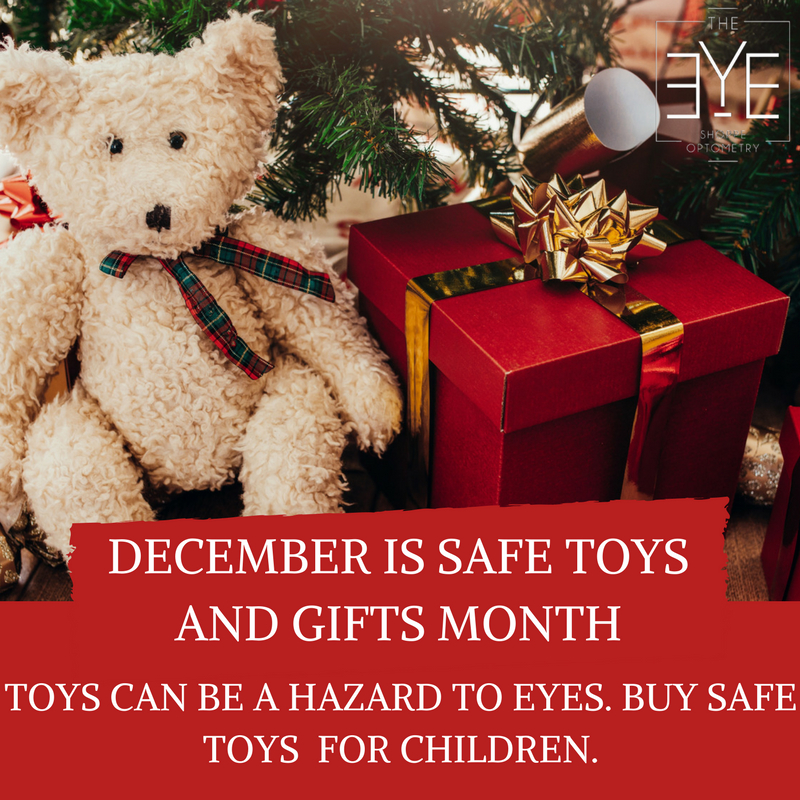 theeyeshoppe's tweet photo. December is safe toys and gifts month. Toys can be a hazard to eyes. Buy safe toys this holiday season. #safetoysandgiftsmonth https://t.co/hWy3EzzXH3