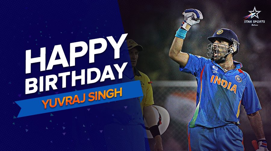  Sixer King   Happy birthday to Dr.Yuvraj Singh. 