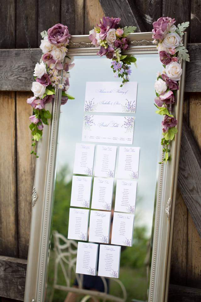 Our artificial flower displays on a gorgeous mirror table plan .photo by @annabelfarleyphotography . 

If you would like an artificial display like this please message us on info@newburyweddingservices.co.uk  
#wedding #artificialflowers #weddingflowers #tableplan