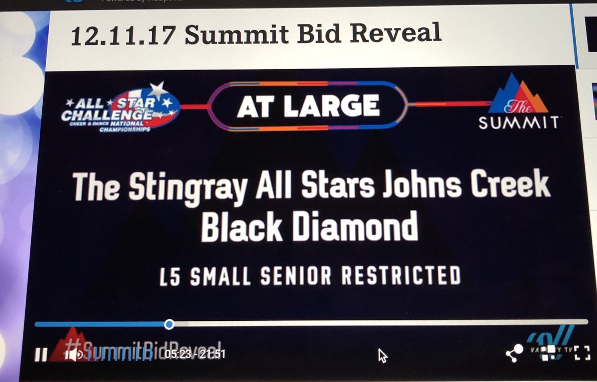 CONGRATULATIONS to our <a href="/BlkDiamond_RAYS/">BLACK DIAMOND 🖤💎</a> for your AT LARGE bid to the Summit!! Thank you <a href="/AllStarChalleng/">All Star Challenge</a> 👏🏼💙💚