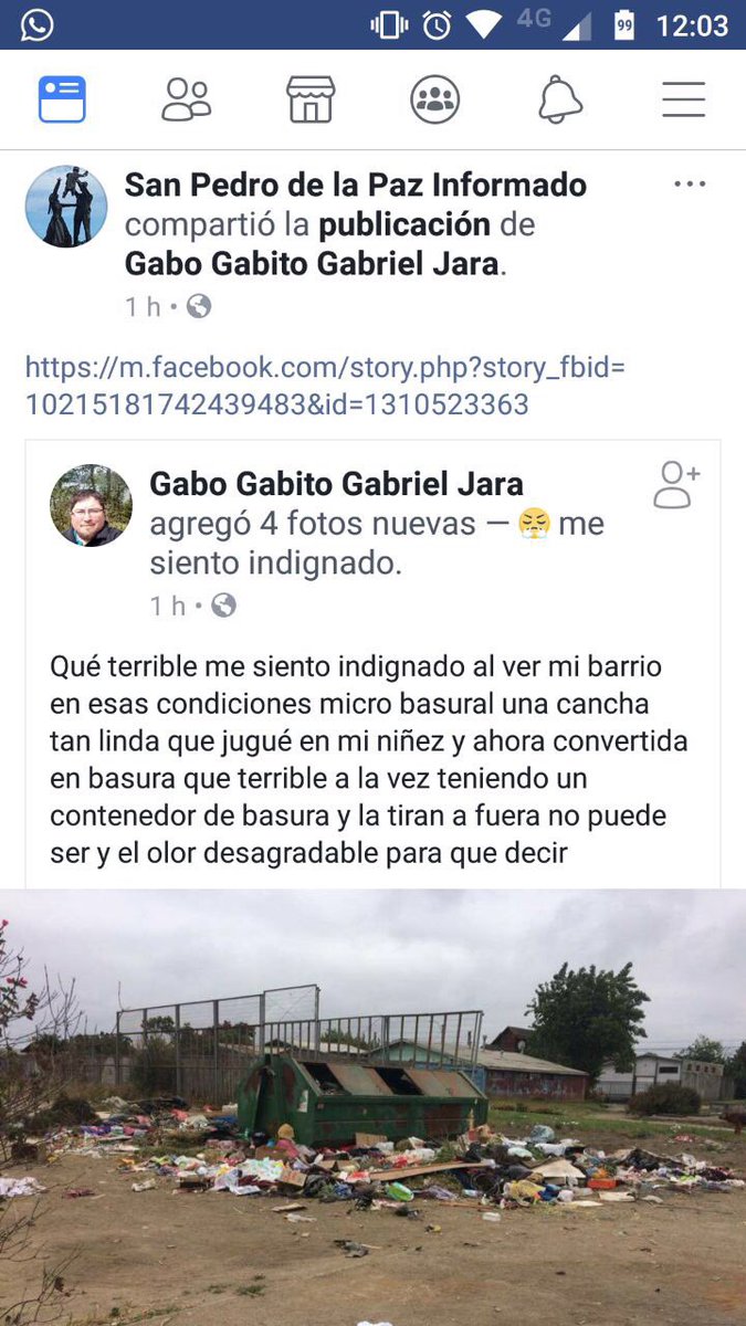 carloschriis's tweet photo. Despierta @SanPedroPaz no puedes convertir un espacio de deporte en un basural. A un costado área verde al otro basural. Divide algo social esa reja? https://t.co/JlWNEd36n8
