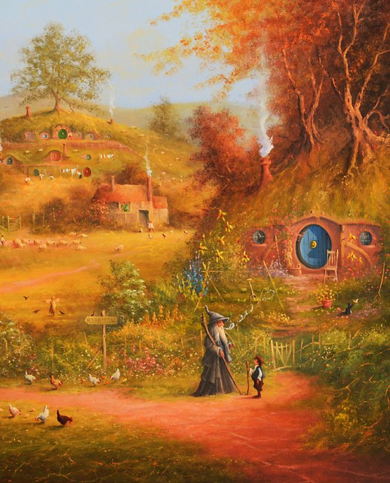 joegilronanart's tweet image. New artwork for sale! - "A Beautiful Morning In The Shire" - fineartamerica.com/featured/a-bea… @fineartamerica