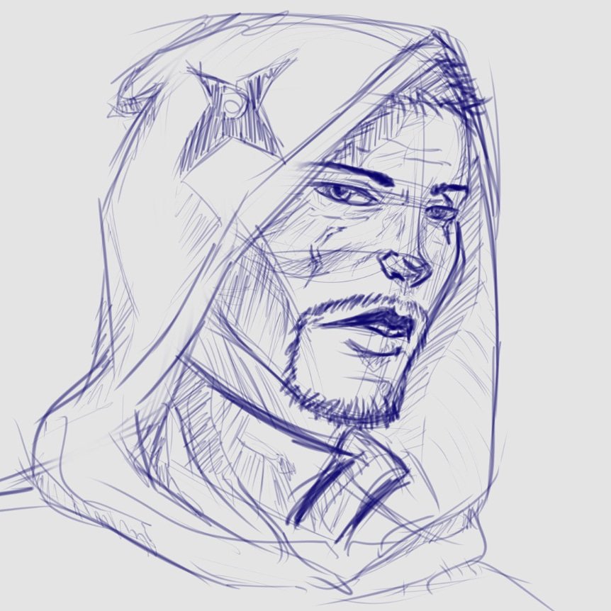MikeMaysArt's tweet photo. A quick #headsketch for the day.
#idratherbedrawin #LevelUp
#art #artist #draw #drawdaily #practice #practicedaily #digitaldrawing #illustrator #characterdesign #malepotrait #hoods #Godbless https://t.co/tsqzI6HeRe