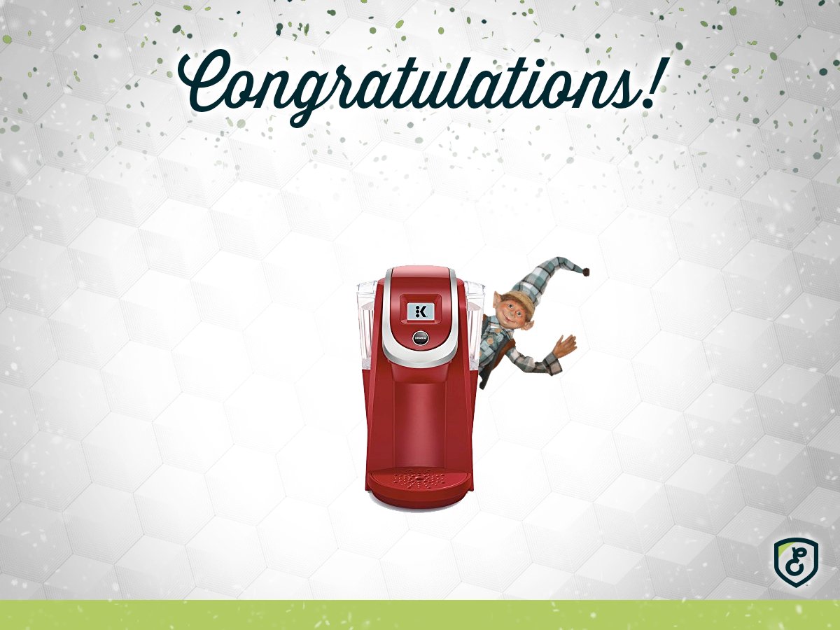 Congratulations to Tanesha Cook, Friday’s winner in Excalibur’s 12 Days of Christmas Giveaway with Melvin who won a Keurig K200! There are still 9 days left to win and today’s draw is still open. Head over to excaliburinsurance.ca/12days/  to enter for your chance to win.