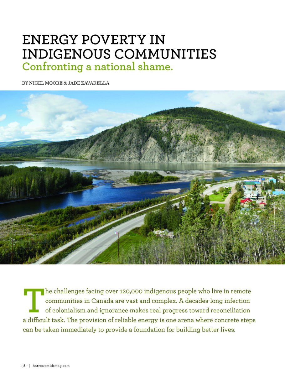 SarahWolfePhD's tweet photo. Fantastic article by @ers_uw @ERSSA_uWaterloo undergrad Jade Zavarella  about #energypovery in #indigenouscommunities in Winter 17/18 issue of @HarrowsmithMag https://t.co/cAK91UUWBI