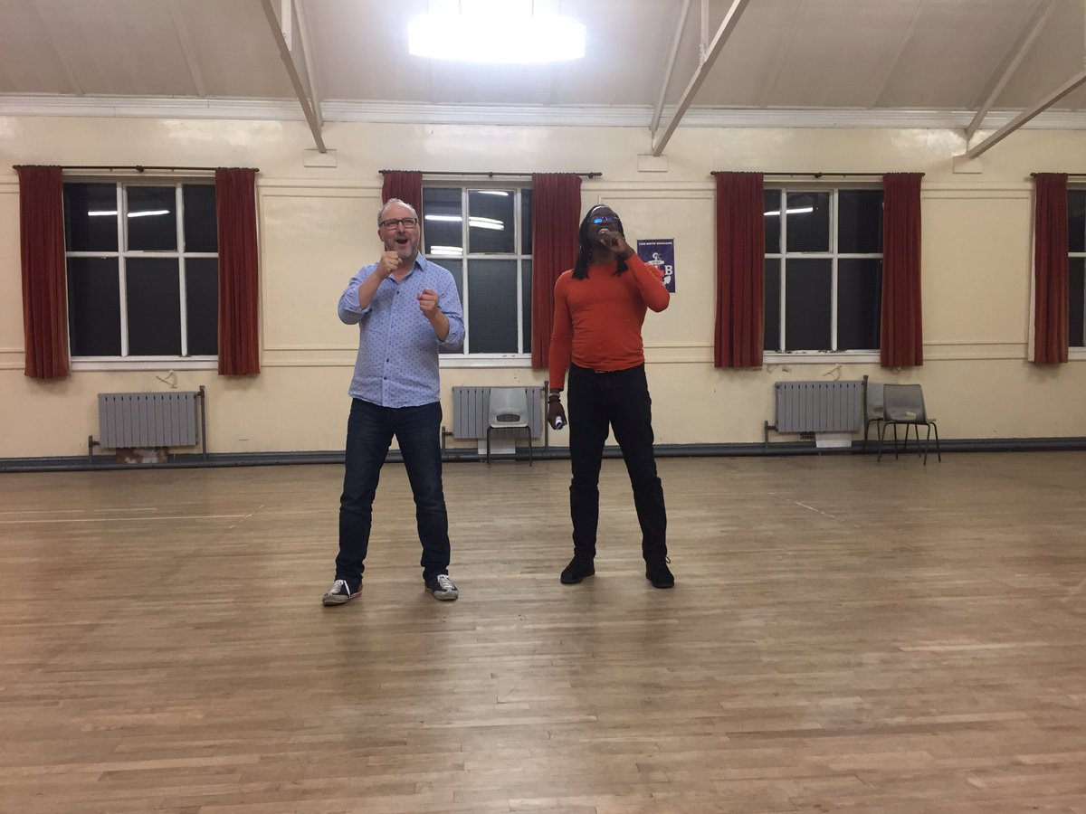 The fantastic <a href="/Peter_Corry/">Peter Corry Productions</a> &amp; David Michael Johnson rehearsing together for #tmbni2017 #theatre #Belfast #christmas #music