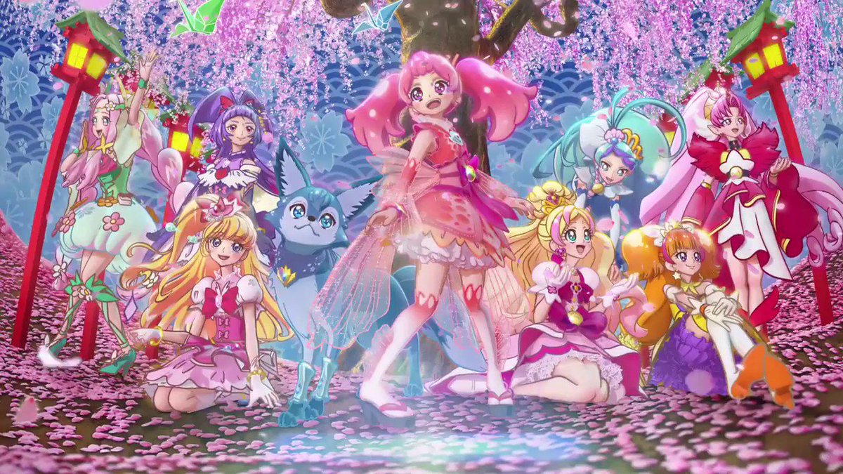 B) Precure Dream Stars / Precure Super Stars / ......-Starting 2017, the crossovers became too crowded to accommodate so many girls. They were tus restrained to the last three seasons.
