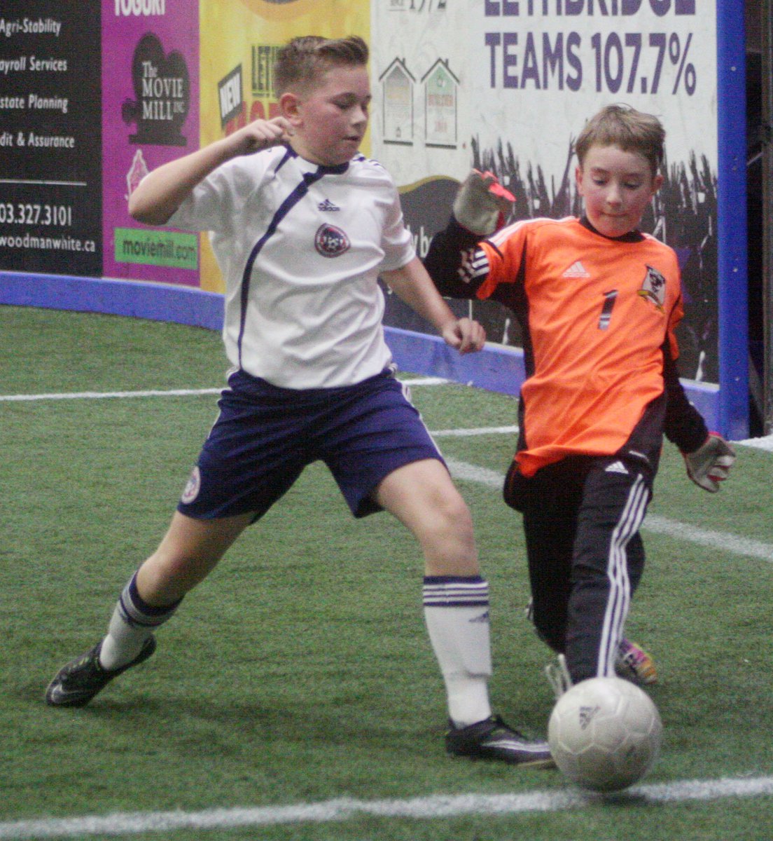windcitysports's tweet photo. The @Lethbridge_FC U13 Tier 3s take on @MedHatRASC @MHSAsoccer during @LethSoccer @TripleMHousing December Cup Dec 9 at Servus Sports Centre #yql #yqlsports https://t.co/uYKIjxs7vg