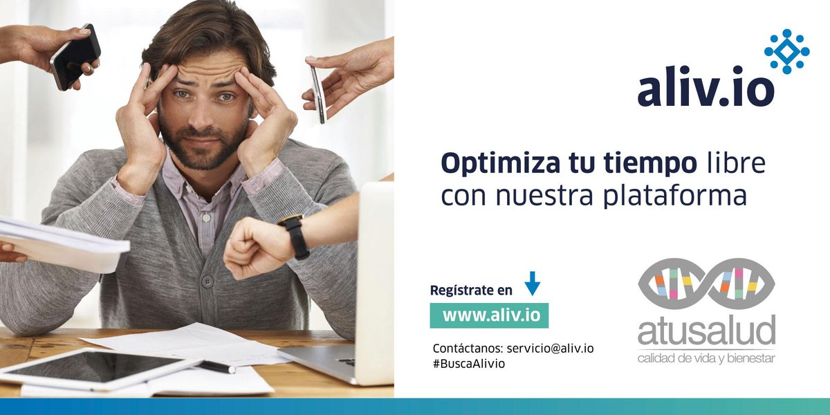 atusaludenlinea's tweet photo. ¿Eres médico? ¿Necesitas un poco más de tiempo libre para tu familia? #BuscaAliv.io la plataforma que te ayudará a administrar tu tiempo gracias a las consultas programadas.
Regístrate en https://t.co/XaYvVyHJtW y permite que tu número telefónico vuelva a ser privado. @aliv_io https://t.co/gYZk2soofm