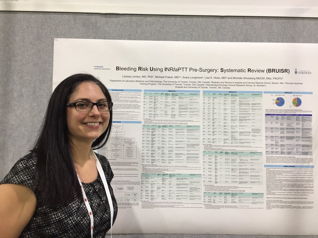 “Routine” INR and aPTT are NOT a/w periop bleeding. Please stop unselected testing. Please. Stop now. So proud of Dr. Liontos & our team! #ASH17 @FralickMike @JessicaPetrucc3 @HinaRChaudhry @mypathologistmd @ESaidenberg @dryulialin @JeannieCallum