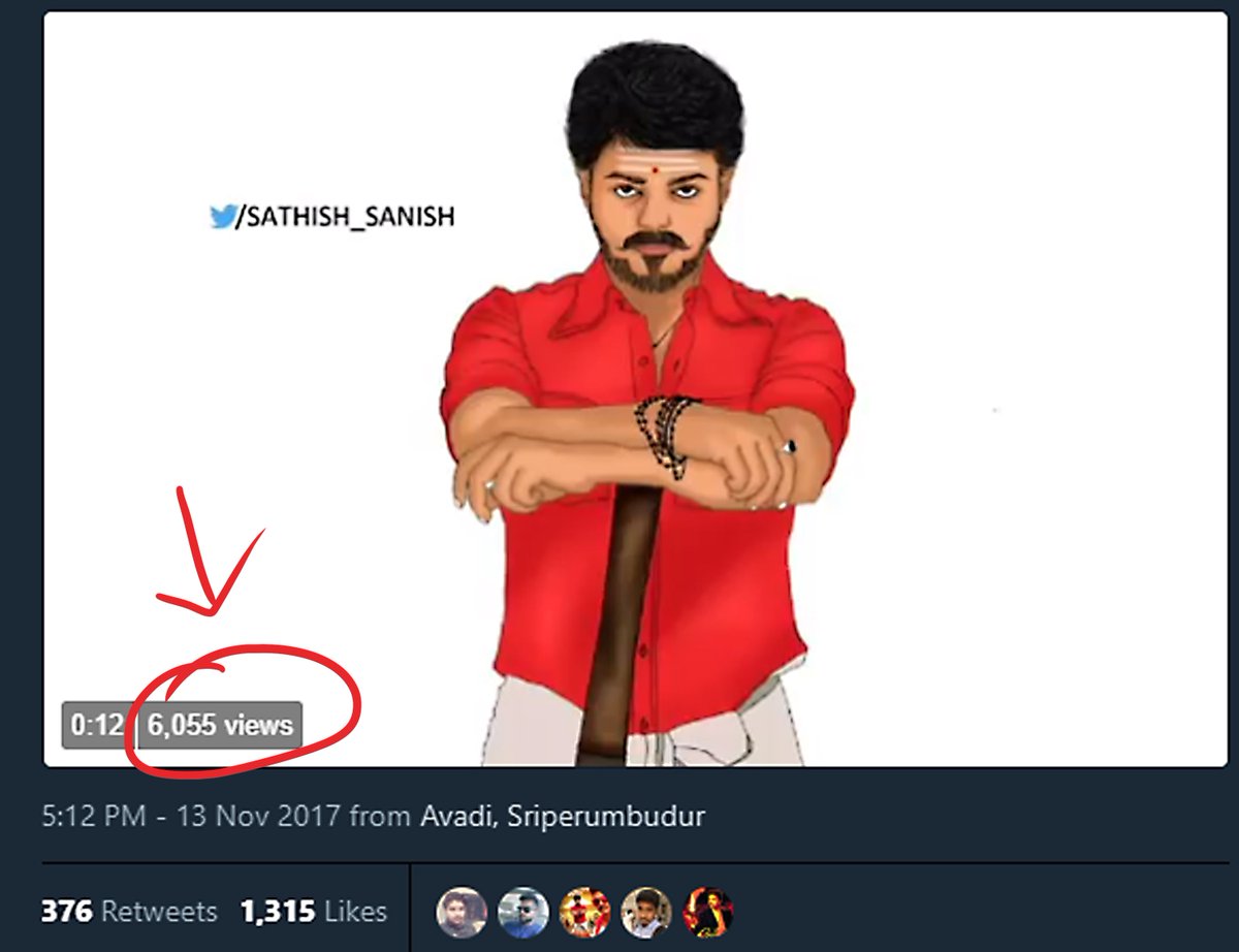 Sathish_Sanish's tweet photo. We can see how many views of videos ππΌ #NewTwitterUpdate
6K+ Views πππ https://t.co/Txi1RfJKtL