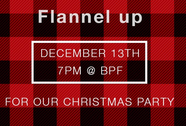 BPFstudents's tweet photo. Students!! Join us THIS WEDNESDAY as we have our final event of the year! Don't Forget to CHANNEL THE FLANNEL at our Christmas Event! @ Brazos Pointe at 7:00!! https://t.co/xGXvlp8JUT