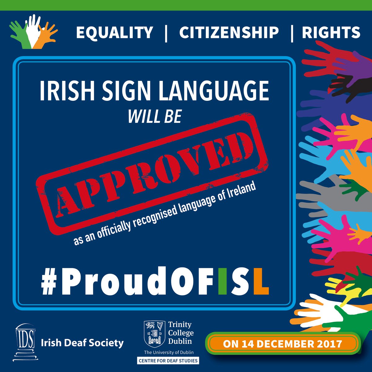 haarissheikh's tweet photo. A new chapter in Irish history - Irish Sign Language is to be finally recognised as it passes the final stage in the Dáil this Thursday. Congratulations to all who played a part.
Please give us a thumbs up &amp; RT @NyleDiMarco @sineaddesmond @PantiBliss #ProudOfISL #141217 https://t.co/qhLQ5MYKBi