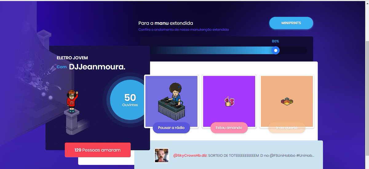 EaeMoura's tweet photo. @FSUniHabbo Agradeço á todos que me ouviram obrigado pelo progama Eletro Jovem ! Bj do DJJeanmoura https://t.co/h7fxEzTh4M
