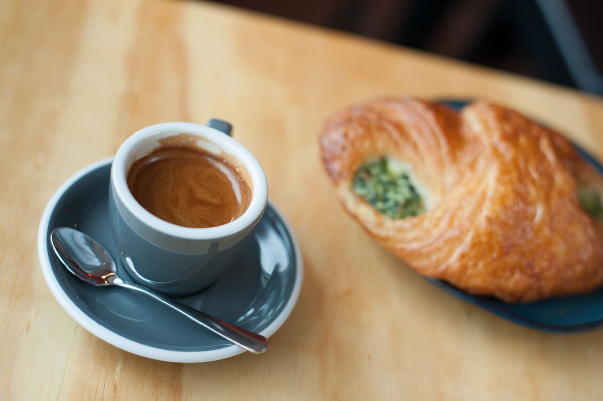 Espresso and spinach croissants will cure a multitude of Monday wrongs and get your week off on a bright and balanced notes.