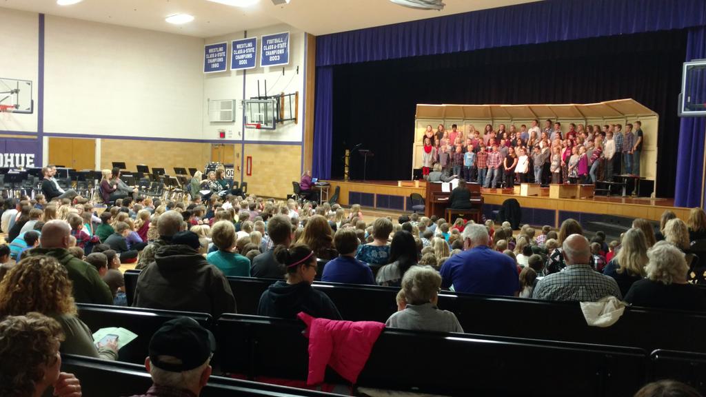 Holiday cheer and sounds are in Gym 2 today and tonight. Hope to see you at the Elementary Holiday Concert at 7:00.