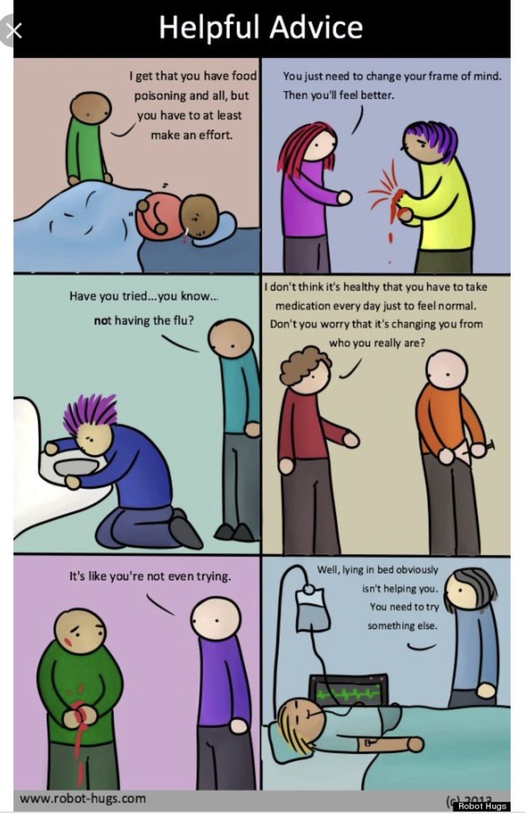 JulianoJennifer's tweet photo. If people treated physical illness like they do mental illness https://t.co/FpBcz5nTs0