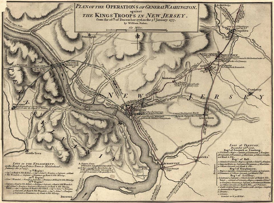 SWOConnell's tweet photo. Around dawn on 26 Dec 1776, Gen Washington's army finished its night march and deployed in divisions around Trenton. Despite all the setbacks they managed to surprise the Hessian garrison. In a short fight they killed and wounded over 100 and captured 900.  #RevWar victory https://t.co/OM1jtPBv91