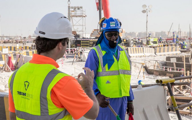 staddoha's tweet photo. #استاد_الدوحة | عمال استاد لوسيل الذي يستضيف نهائي بطولة كأس العالم 2022 يثنون على الملابس المبردة المبتكرة من اللجنة العليا للمشاريع والأرث
https://t.co/geRUgkcoCb
@roadto2022 https://t.co/pvd5SwBDfp