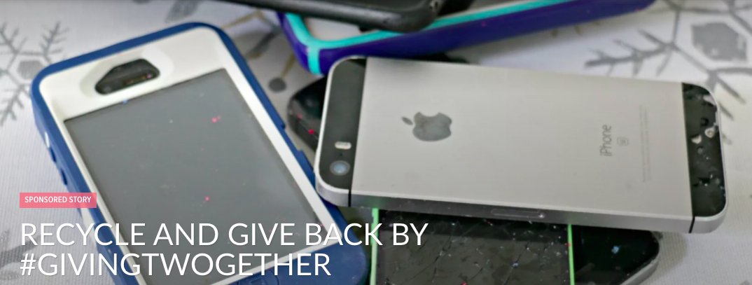 Momtrends's tweet photo. #BoxingDay is the perfect day to recycle those old phones! Head to @TMobile to take yours in and help families in need. https://t.co/YVlMIOW6vU #givingtwogether #Ad https://t.co/xRs5YGnTQP