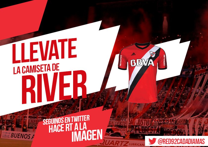 🔴⚪️🔴 #CARP Y para los de River también tenemos su regalo | Participá por la del Millonario 😉

🎁 ¡Seguinos y RT para llevarte la del Millo!