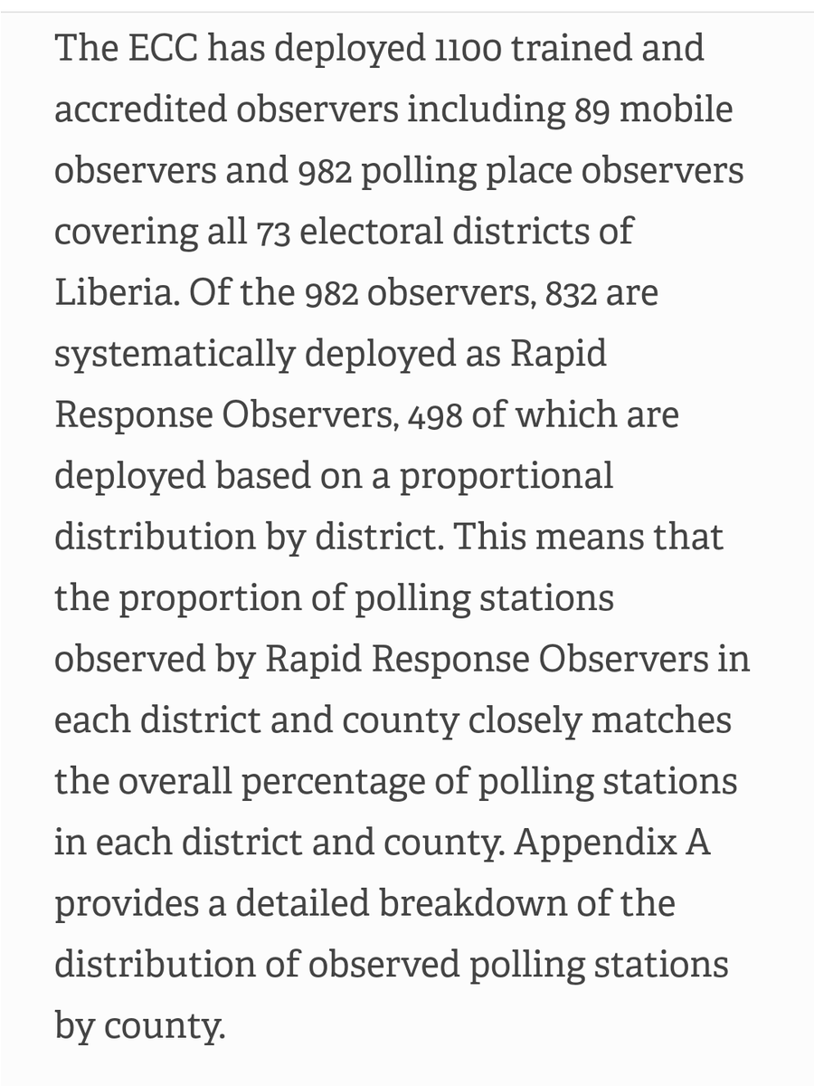 ESRHubSA's tweet photo. Election updates from one of our #ESRToolkit trainees in West Africa the Elections Coordinating Committee of Liberia (ECCLiberia) on today's #ElectionRunOff in #Liberia
#LiberiaDecides (A THREAD) https://t.co/P9AdzuuCVi