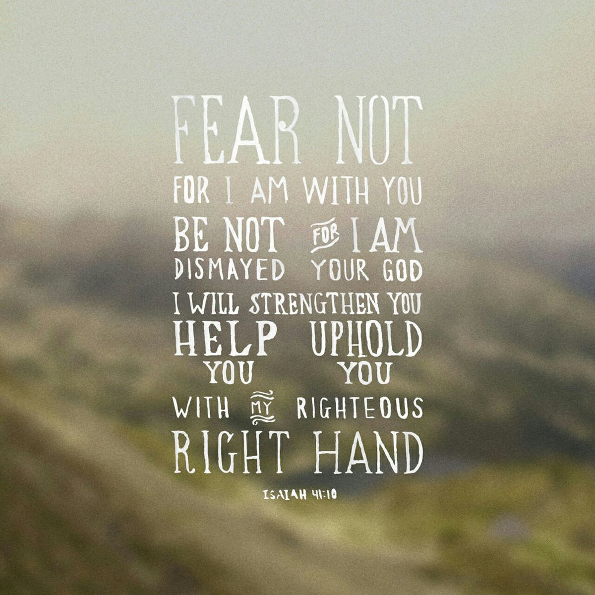 do not fear for god is with you