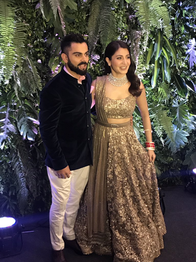 Virat Kohli and Anushka Sharma Reception in Mumbai : Check All Live Updates