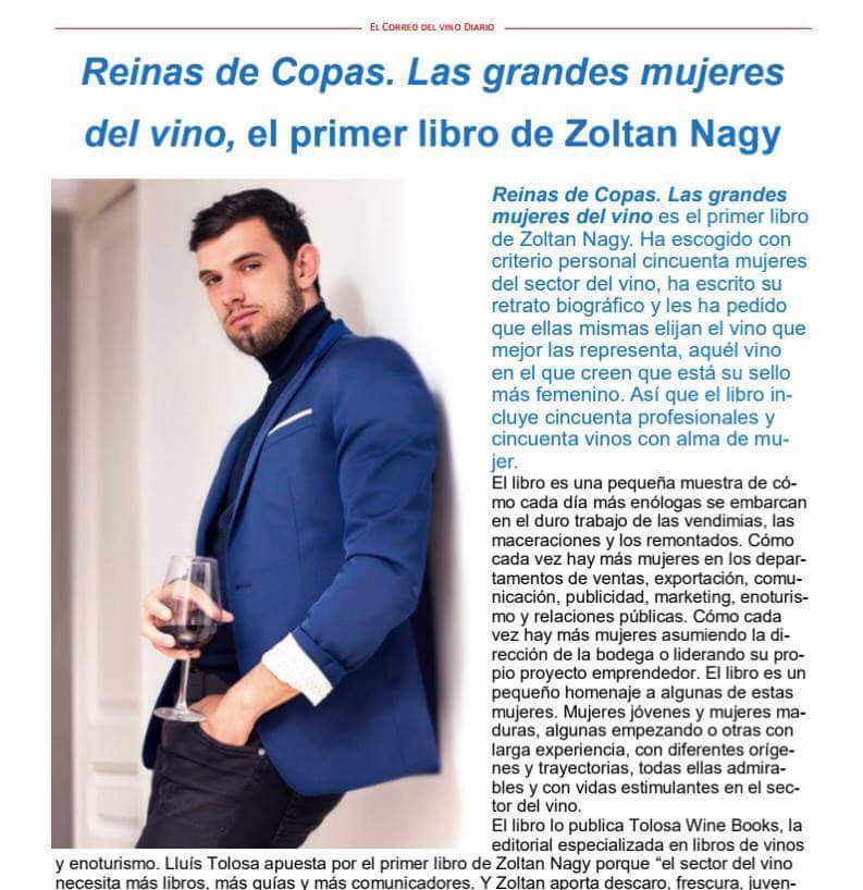 clubdelcava's tweet photo. «Reinas de copas» un libro homenaje a las grandes mujeres del vino escrito por Zoltan Nagy https://t.co/fYv6Q6EXng