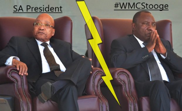 desceptor_SA's tweet photo. @News24 2 centres of power:
1. Zuma for SA &amp; natives.
2.#CR for #WMC.
#Ramaphosa is misusing policies of Prez Zuma i.e. #RET #LandExpropriation and #FreeEducation to gain the trust of natives to win 2019 elections.
After that #CR will destroy natives and their hopes too. @Magda_Wierzycka https://t.co/A1p6P3v7j2