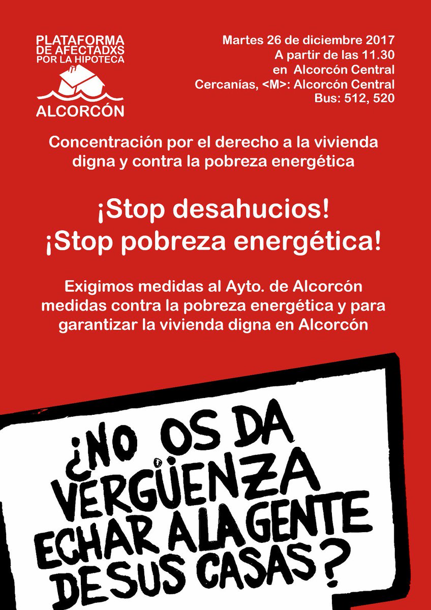 agoraalcor's tweet photo. Activistas de la @pah_alcorcon está ahora mismo encerrada en el Ayuntamiento de #Alcorcón con varias vecinas para reclamar medidas contra la #PobrezaEnergetica y los #Desahucios.  Llaman a la gente a unirse a la protesta https://t.co/JzzuDHj7S5