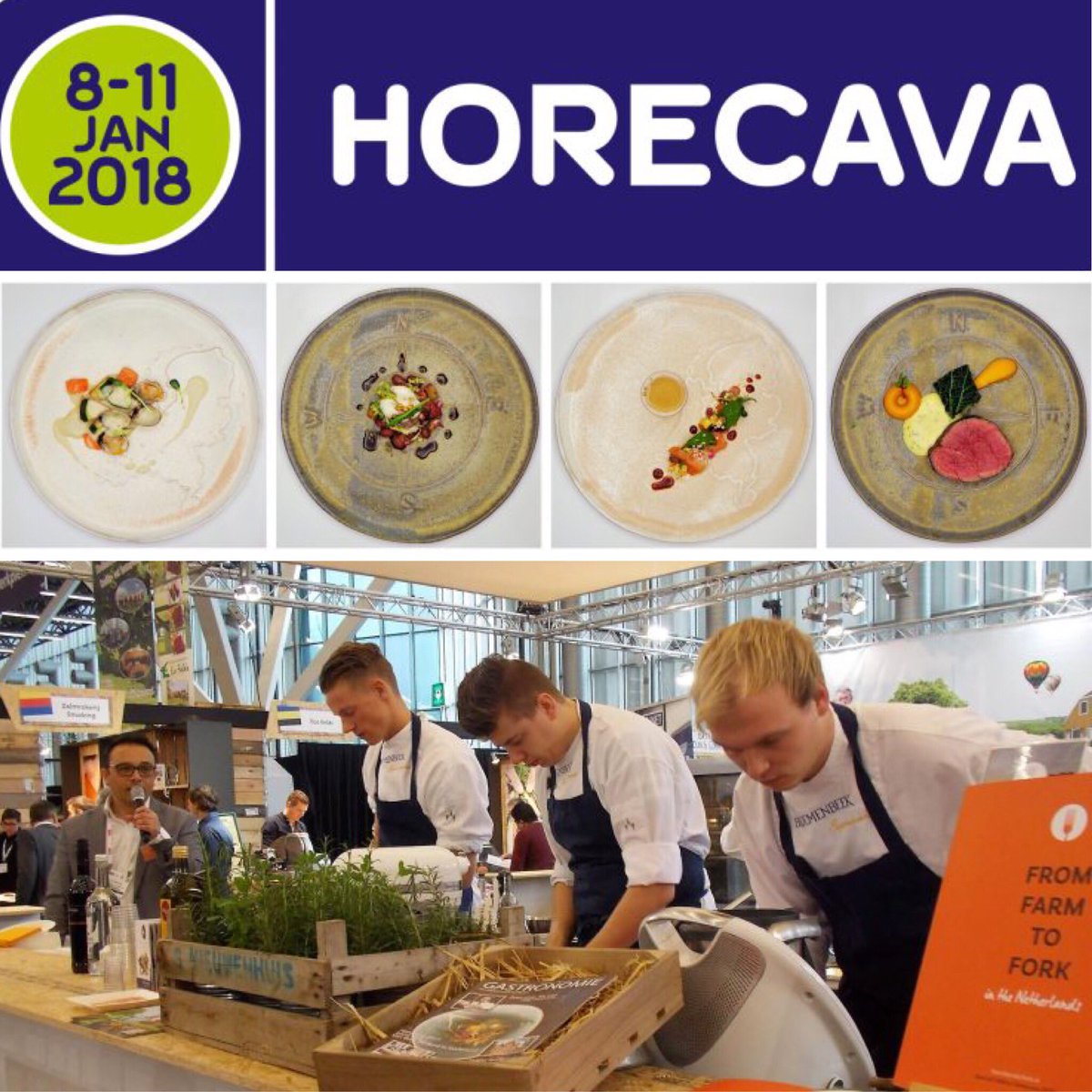 Save the Date! Zondag 7 jan. Het Farm to Fork Diner in Hotel De L'Europe met Jonathan Zandbergen van Merlet* en Michel van Riswijk van De Bloemenbeek*. Tafelheer is Wereldchef Heinz Reitbauer, Nr.10 van The World's 50 Best Restaurants. Reservations👉🏼 hospitalityinhealth.com/farm-fork-neth…