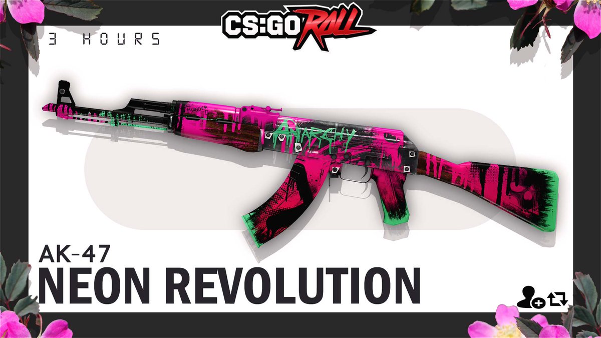csgoroll on twitter ak 47 neon revolution mw giveaway