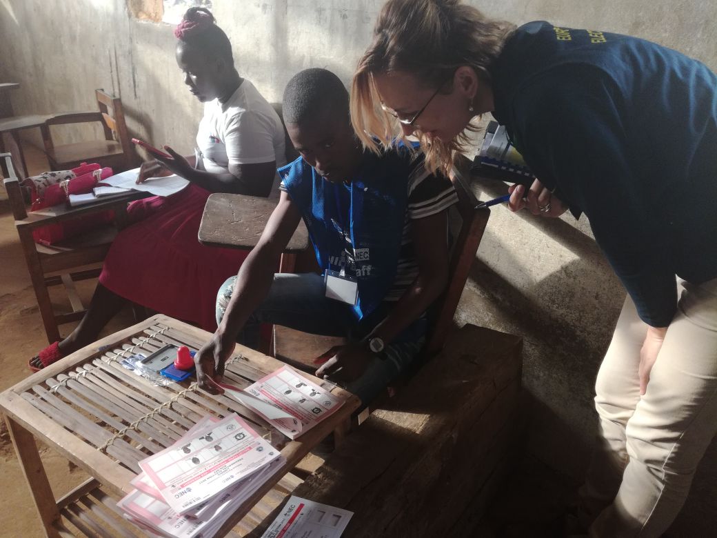 EUEOMLiberia's tweet photo. In #GranBassa #Liberia our #EUEOM election observers follow the #election since early this morning. https://t.co/VNWph7ivW0