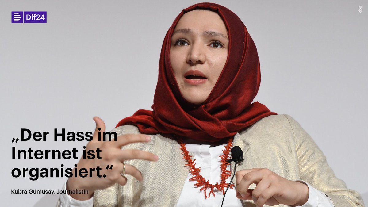 Die Journalistin <a href="/kuebra/">Kübra Gümüşay</a> Gümüsay hat im <a href="/DLF/">Deutschlandfunk</a> über den #Hass im Internet und seine strategische Verbreitung gesprochen deutschlandfunk.de/digitale-kommu…