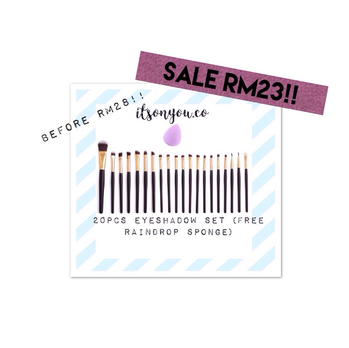 acidsxx's tweet photo. @twt_tudung YEAR END SALE harga tgah murah sangat sangat ni😭 boleh dm to purchase! #ttshop makeup brush murah lawa💋❤️ https://t.co/uCeTJidqmh