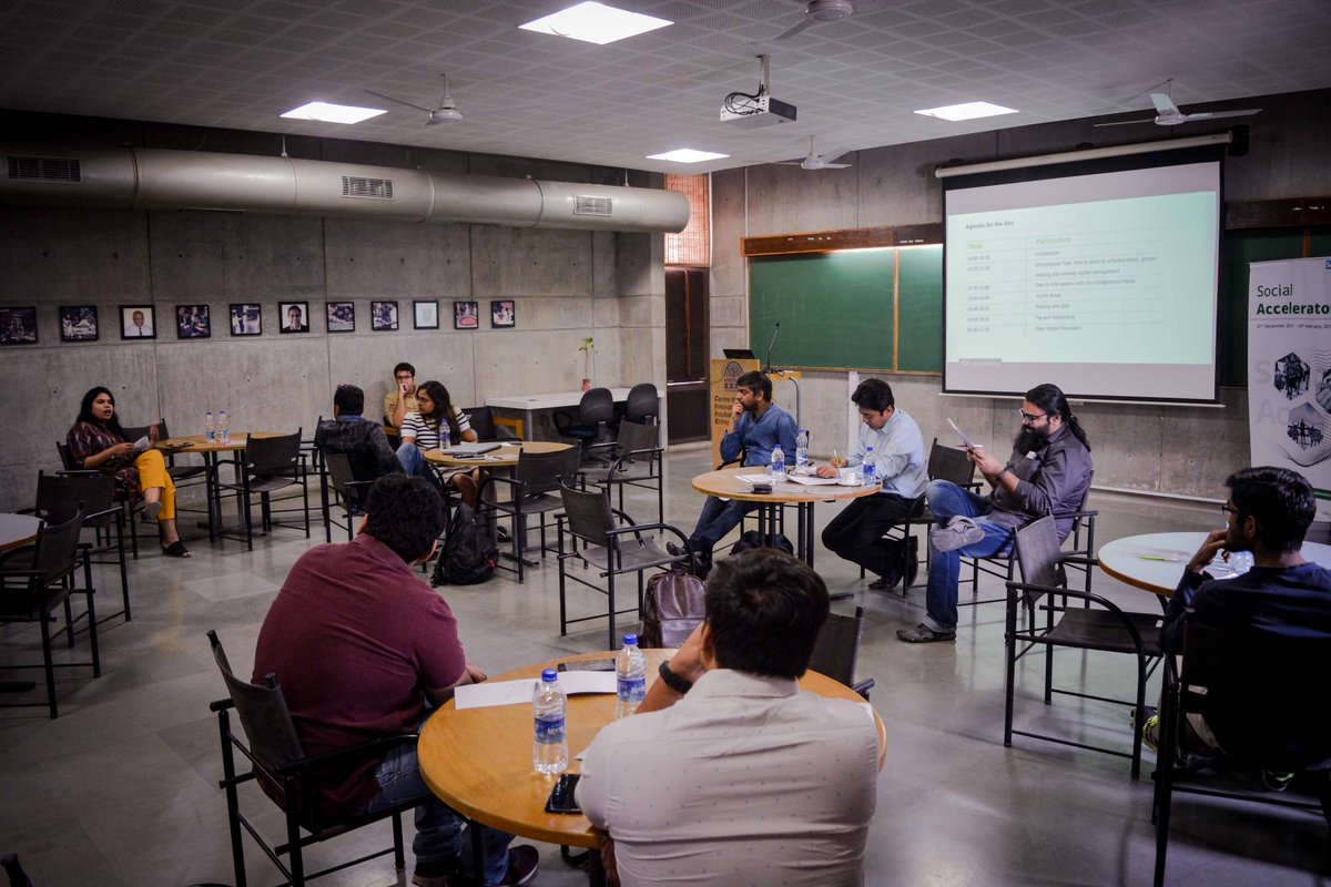 IIMAVentures's tweet photo. In case you missed it, here's what happened at the Ahmedabad edition of #SocialAccelerator feat. @phycolinc, #DroneNation, @oizom_IoT, #Torchit, @evivetoolkit, #empowerEd and @krishinaturals. https://t.co/ZXRX1TLdCt