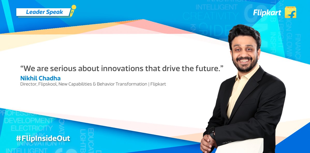 WorkAtFlipkart's tweet photo. #FlipInsideOut in conversation with Director of Flipskool, Nikhil Chadha, and his @Flipkart journey
Read more here : https://t.co/1TIU8xjyeN https://t.co/TsJu3l0S8W